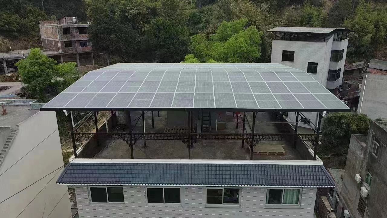 盘锦15kw+10kwh自建别墅家庭光伏储能系统